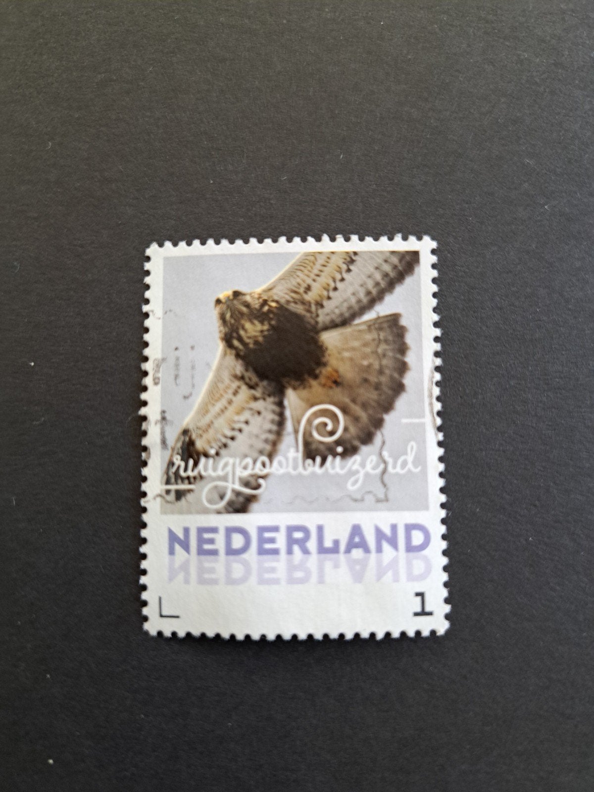 Persoonlijke zegel ruigpootbuizerd, Ophalen of Verzenden, Gestempeld