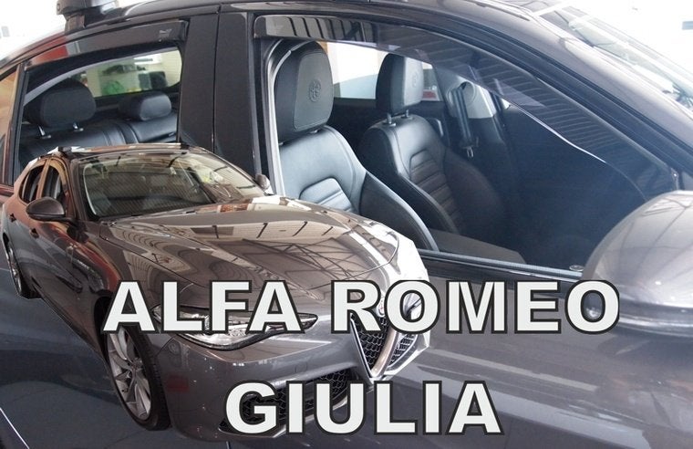 Alfa Romeo Giulia zijwindschermen raamspoilers pasvorm heko, Auto diversen, Tuning en Styling, Ophalen of Verzenden