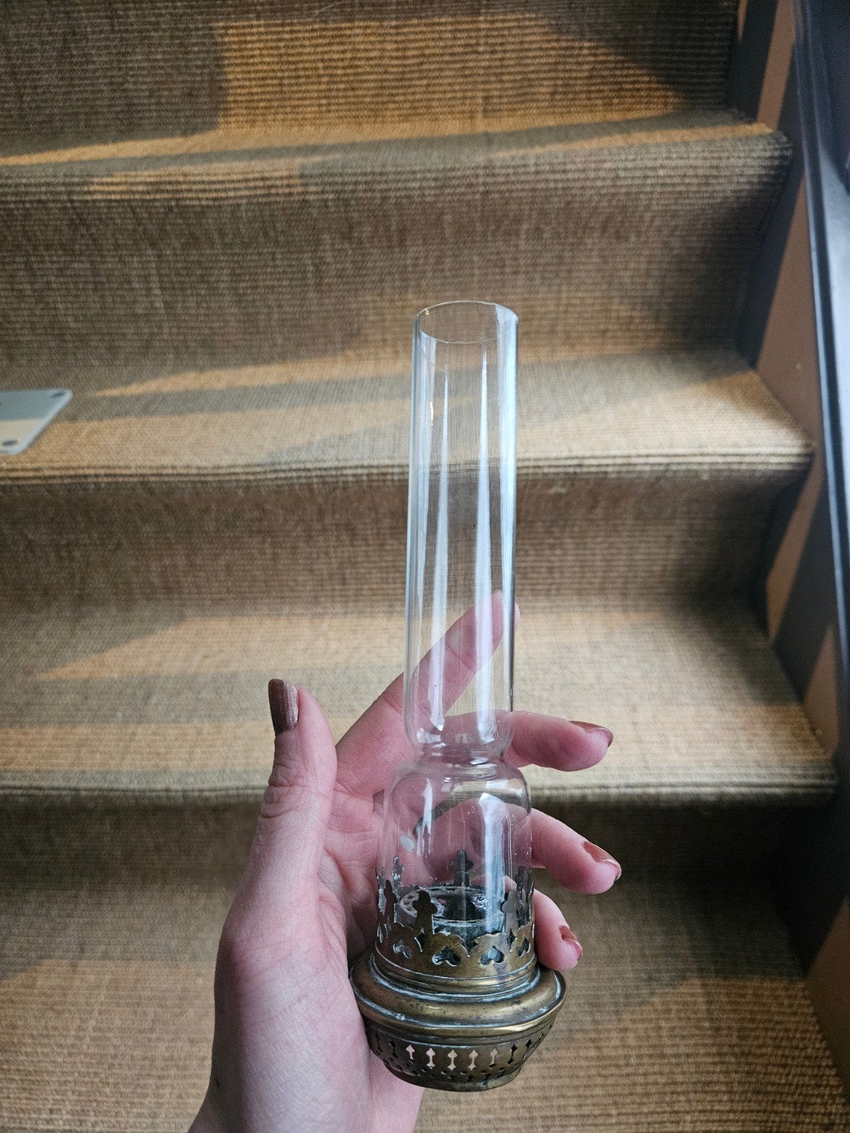 antieke olielamp, mogelijk een Kosmos Brenner type, Ophalen of Verzenden
