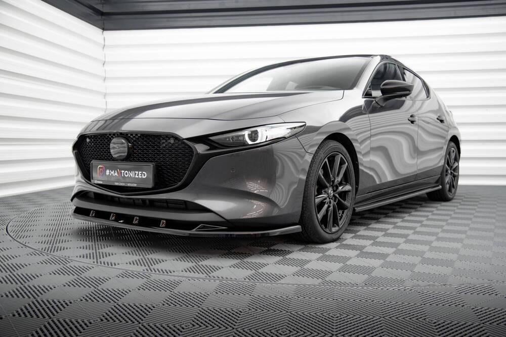 Voorlip spoiler sideskirt diffuser splitter - Mazda 3 19+, Auto diversen, Tuning en Styling, Ophalen of Verzenden
