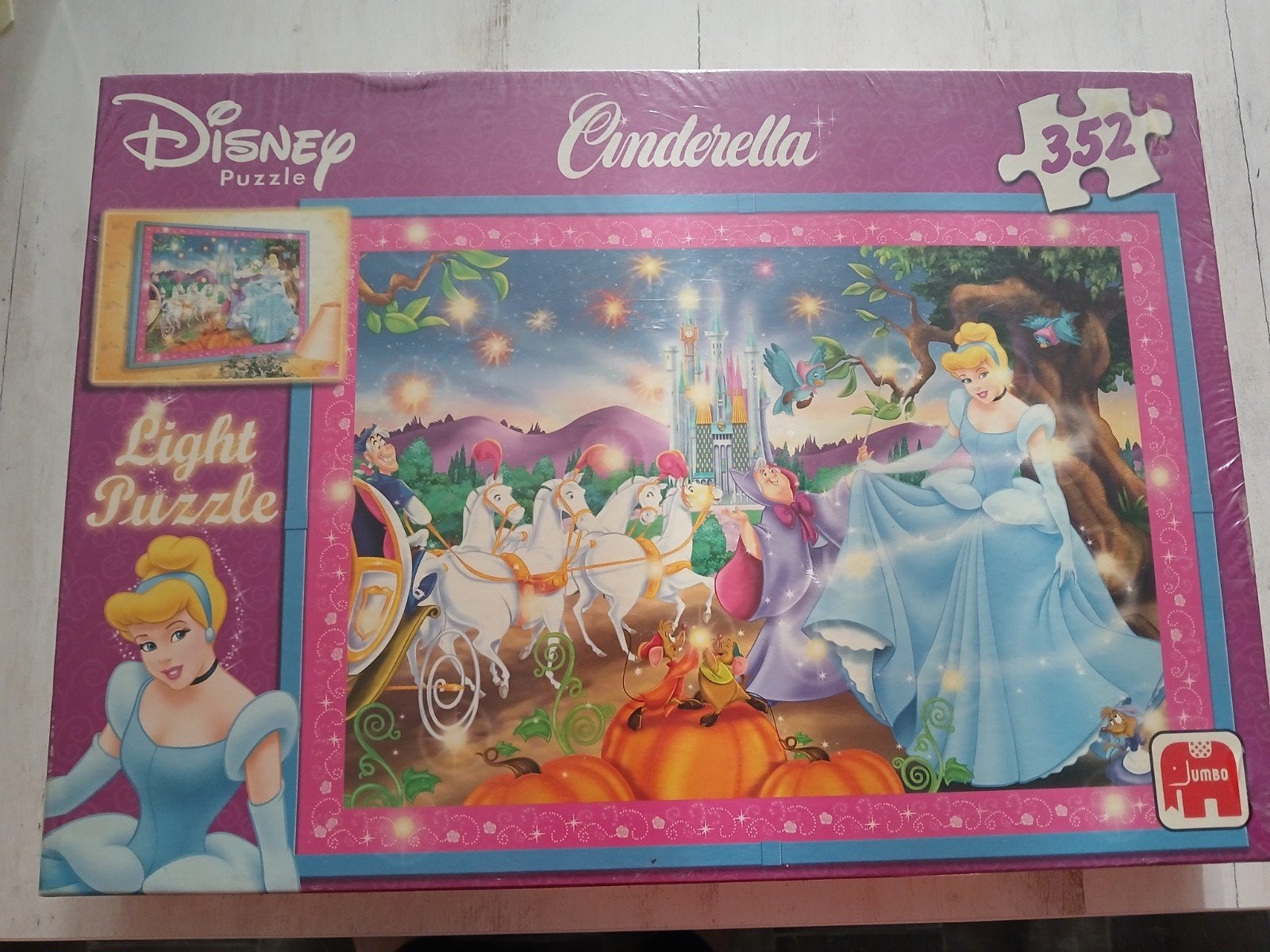 Disney Cinderella light puzzle nieuw, Ophalen of Verzenden, 500 t/m 1500 stukjes, Nieuw
