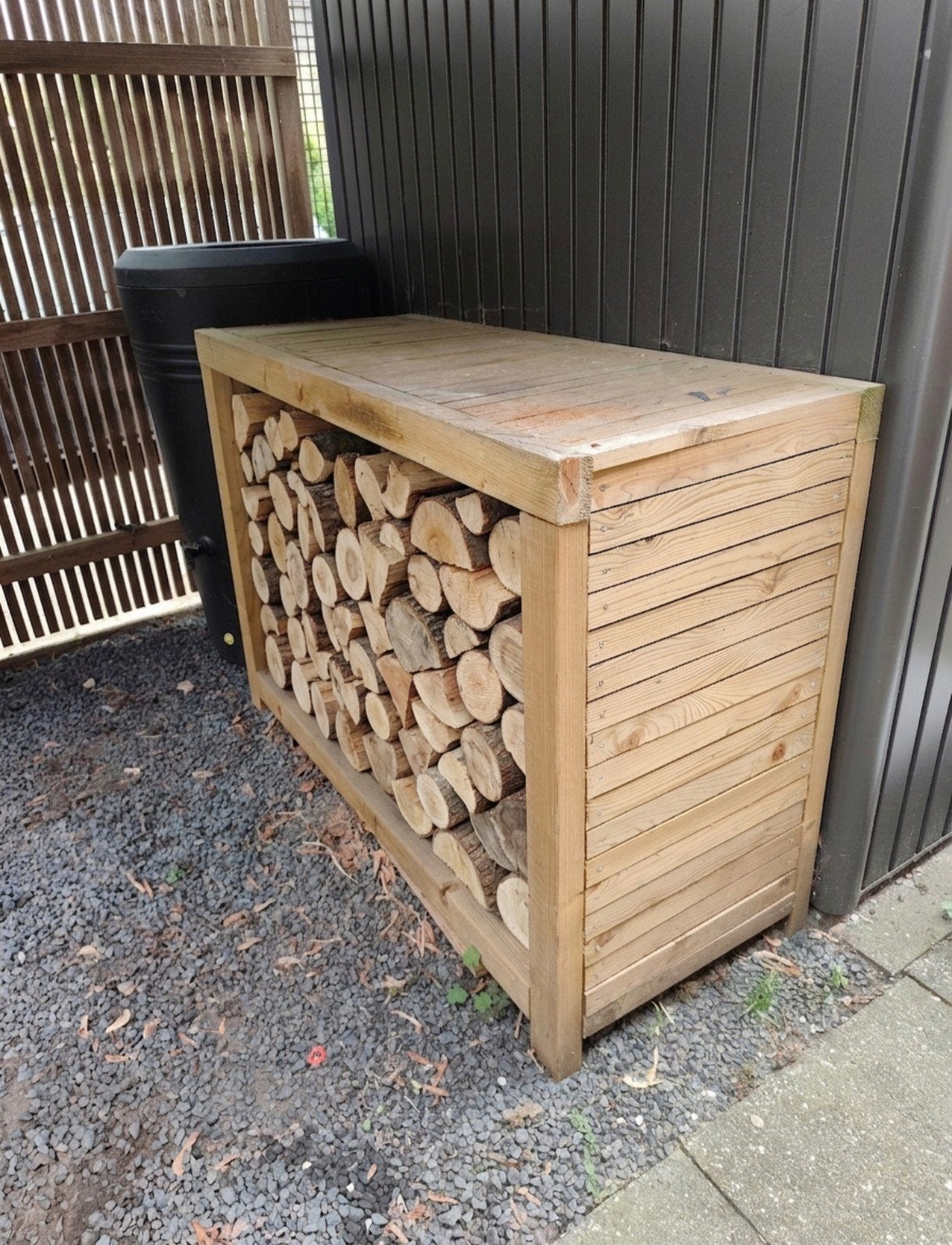 Houten Tuinkast voor Brandhout - Geïmpregneerd Vuren Hout, Tuin en Terras, Ophalen, Gebruikt, Hout, Overige typen
