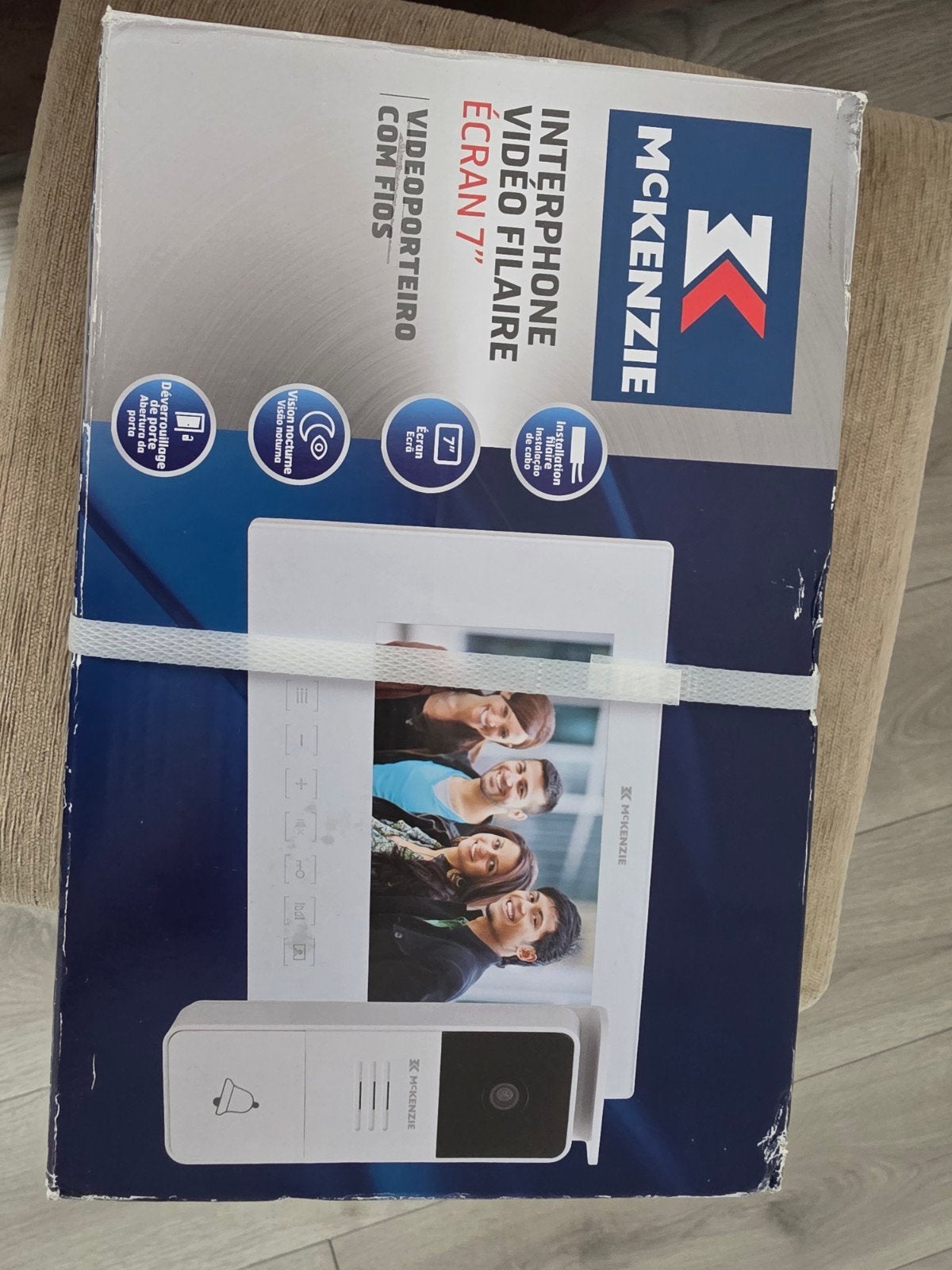 McKenzie Bedrade Video Intercom met 7" Scherm, Ophalen, Bewegingsdetectiesensor, Nieuw, Bedraad