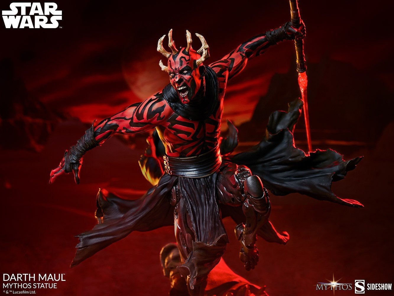 Darth Maul Mythos 1/6 Sideshow Star Wars 60cm, Verzamelen, Star Wars, Ophalen of Verzenden, Zo goed als nieuw
