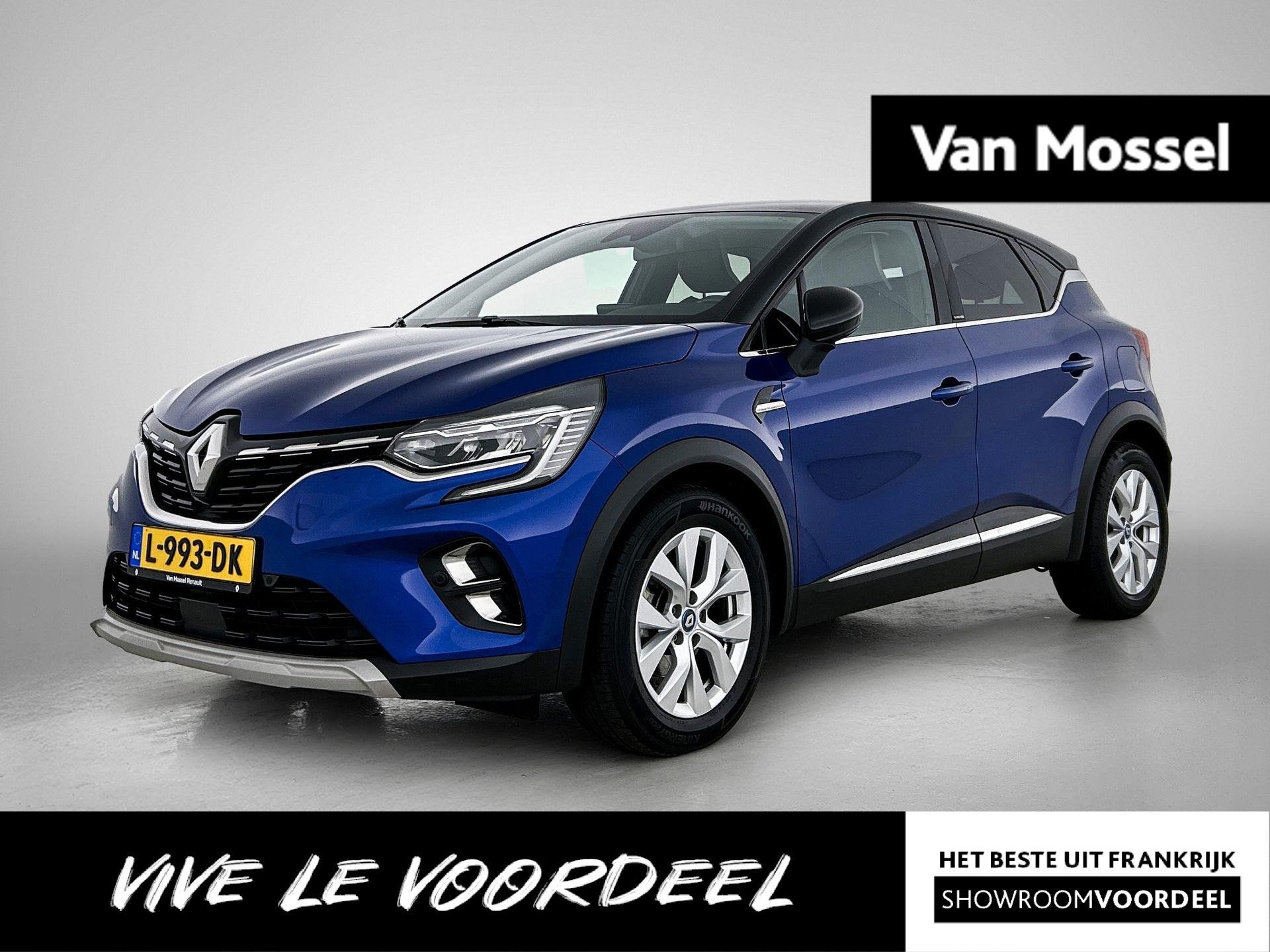 Renault Captur 1.6 E-Tech Plug-in Hybrid 160 Intens | Apple, Auto's, Renault, Stof, Gebruikt, 4 cilinders, Blauw