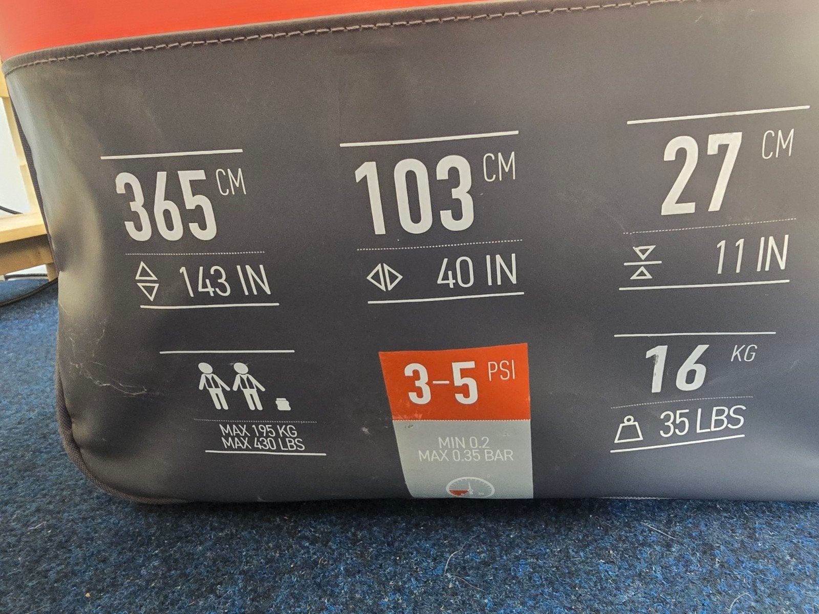 Decathlon Kano - Zo goed als nieuw, mu verlaagd in prijs!, Ophalen, Opblaasbaar, Kajak, Twee personen