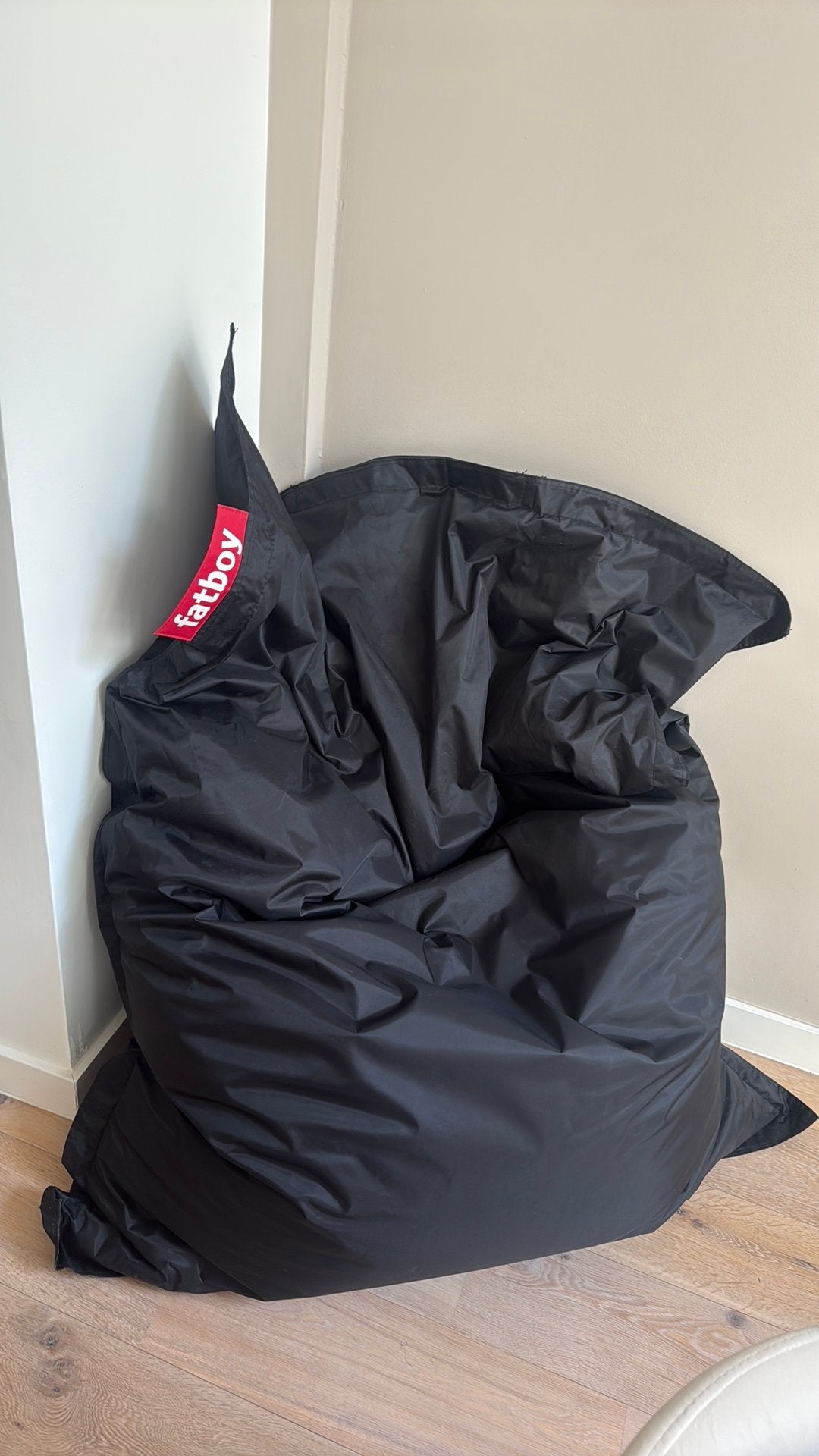 Fatboy Original Zitzak Zwart 130x170 cm - Zeer Goede Staat, Huis en Inrichting, Zitzakken, Ophalen, Zo goed als nieuw, Zwart, Zitzak