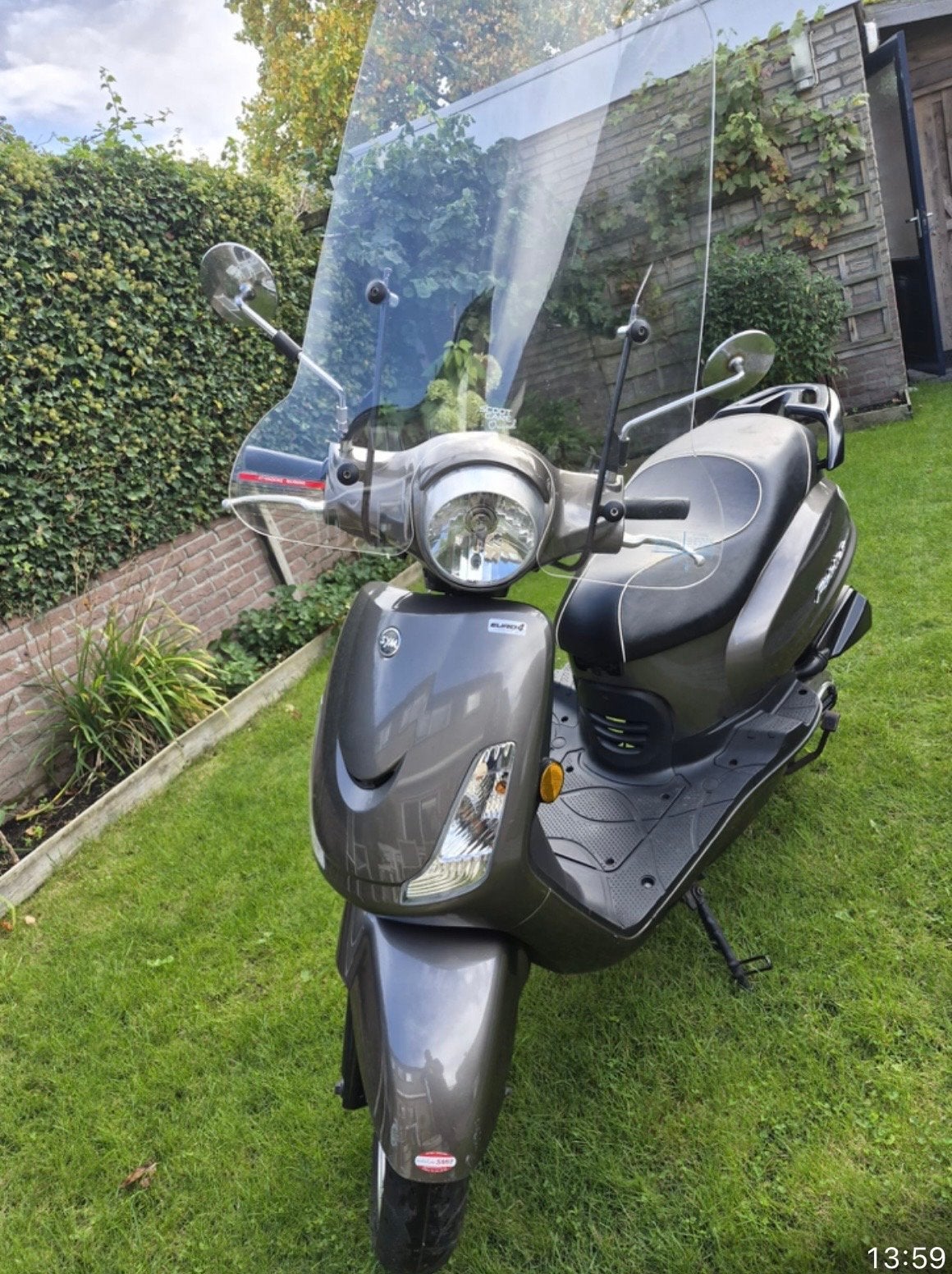 Mooie Sym Fiddle scooter, net een beurt gehad!, Ophalen, Gebruikt, Maximaal 45 km/u, Benzine