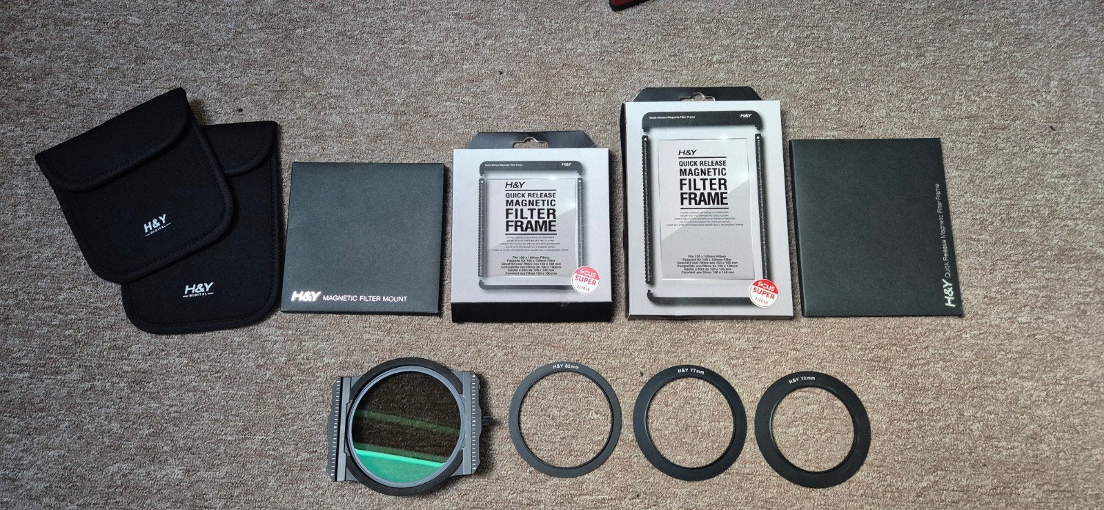 H&Y magnetische houder, Lee SW150 houder, Benro 100mm, Zo goed als nieuw, 80 mm of meer, Lee Filters, Met schroefdraad