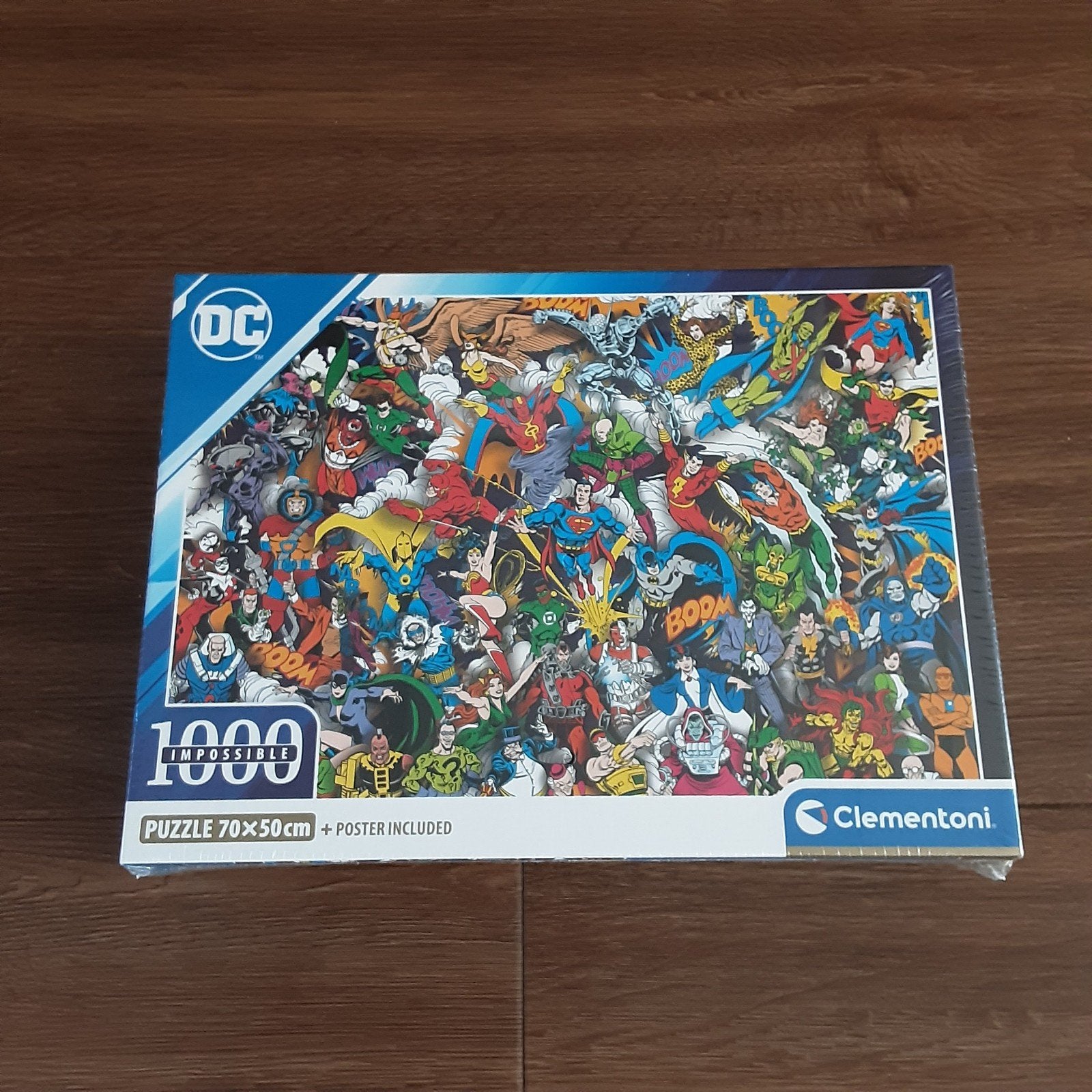 Clementoni DC Comics Impossible Legpuzzel 1000 stukjes, Ophalen of Verzenden, 500 t/m 1500 stukjes, Nieuw, Legpuzzel