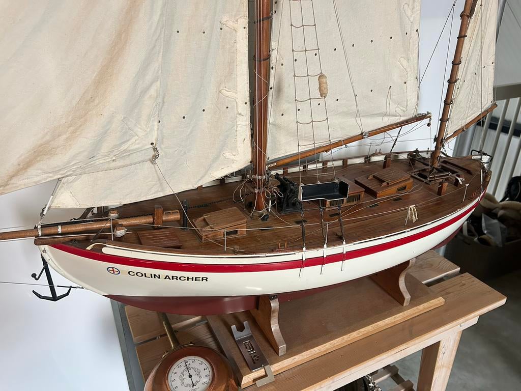 Gedetailleerd model van zeilschip 'Colin Archer', Hobby en Vrije tijd, Modelbouw | Boten en Schepen, Ophalen, Gebruikt, Groter dan 1:32
