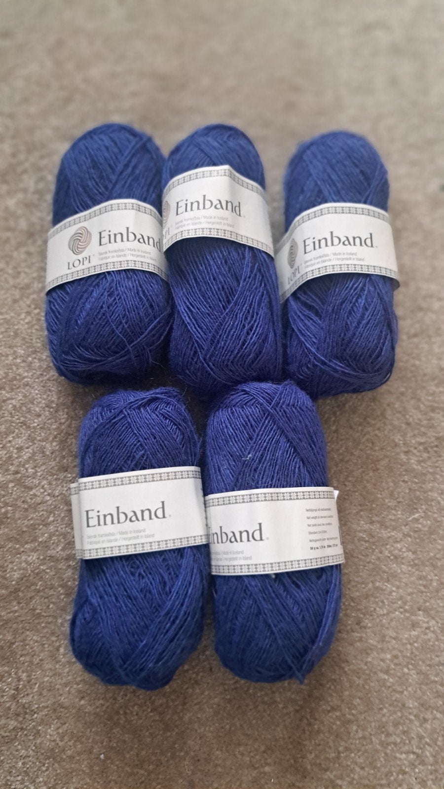 Lopi Einband IJslandse wol - 5 bollen blauw, Ophalen of Verzenden, Nieuw, Breien of Haken, Wol of Garen