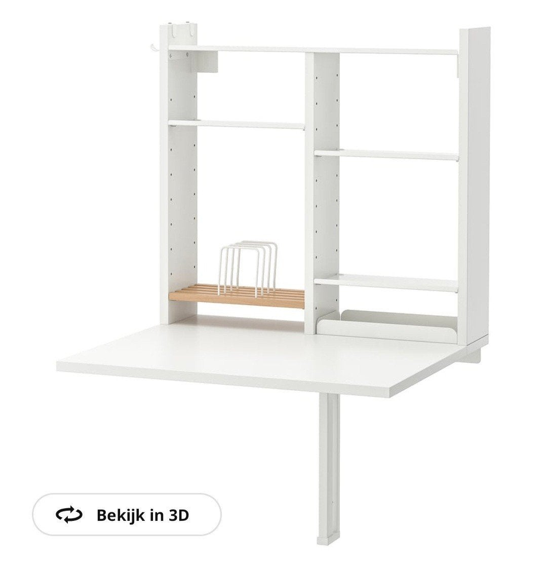 Norberg klaptafel met opbergrek, Ophalen, Nieuw, 50 tot 100 cm, Minder dan 100 cm