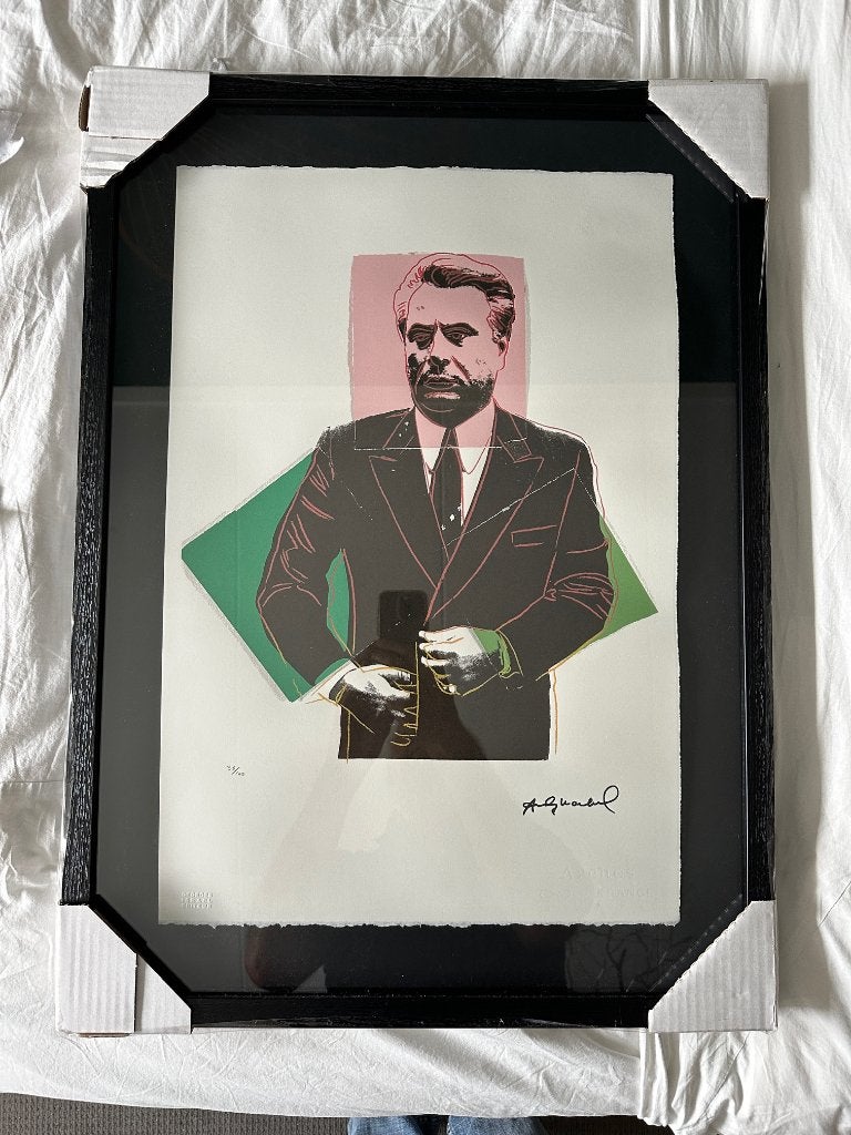 litho Andy Warhol, Met glas, Ophalen, Overige onderwerpen, Lithografie