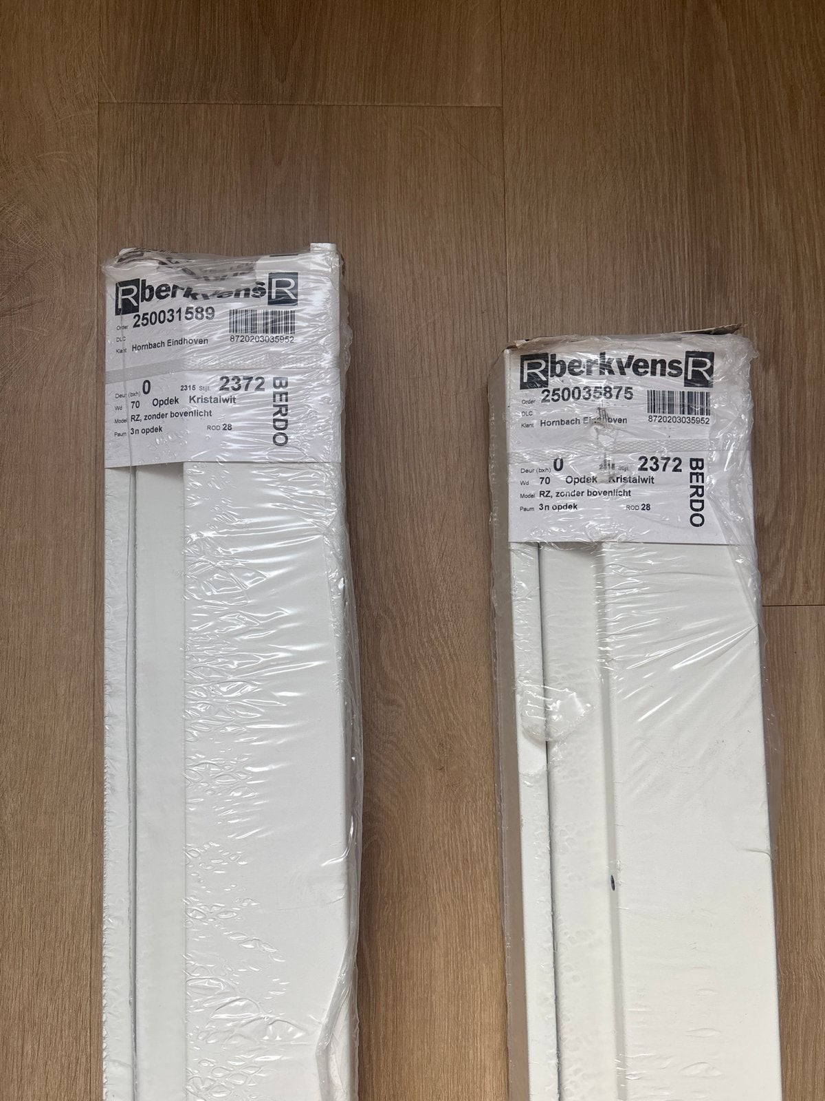 Berkvens Opdek Kozijn RAL9010 Rechtsdraaiend 231.5cm, Ophalen, Minder dan 75 cm, Deurkozijn, Nieuw