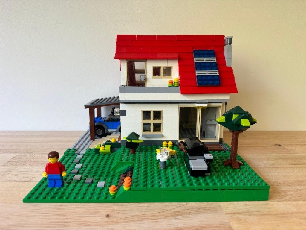 Lego Creator 5771 Huis met auto en tuin, Kinderen en Baby's, Lego, Ophalen of Verzenden, Complete set, Inclusief instructies