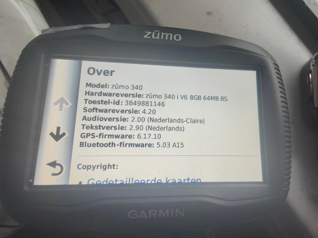 Garmin Zumo 340 Motor GPS Navigatiesysteem, Ophalen of Verzenden, Gebruikt