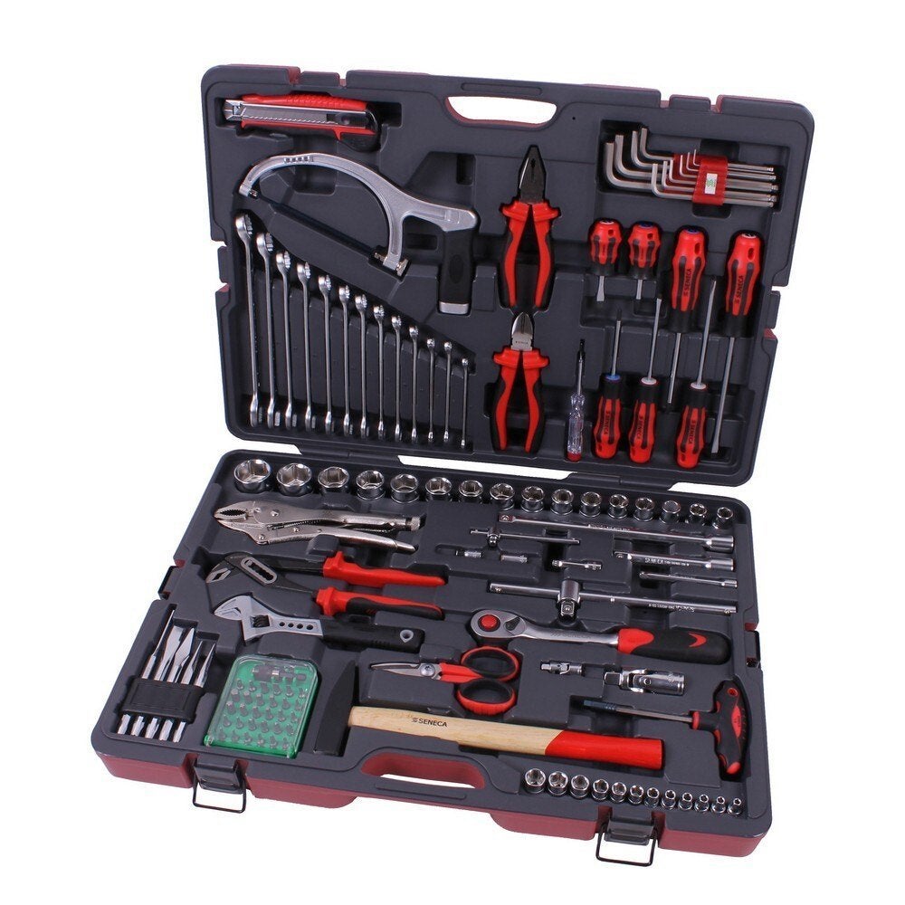 Gereedschapbox 1/4"&1/2" 117 dlg, Verzenden