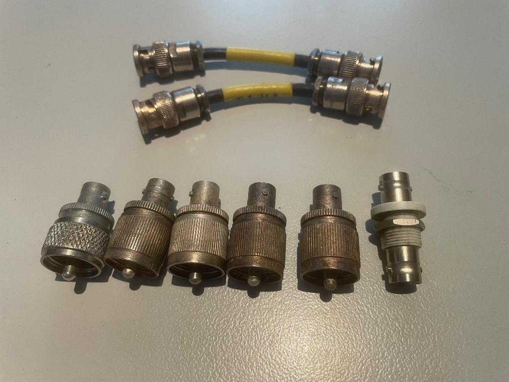 BNC Koppelstukken/kabeltjes  8 stuks, Ophalen of Verzenden, Gebruikt