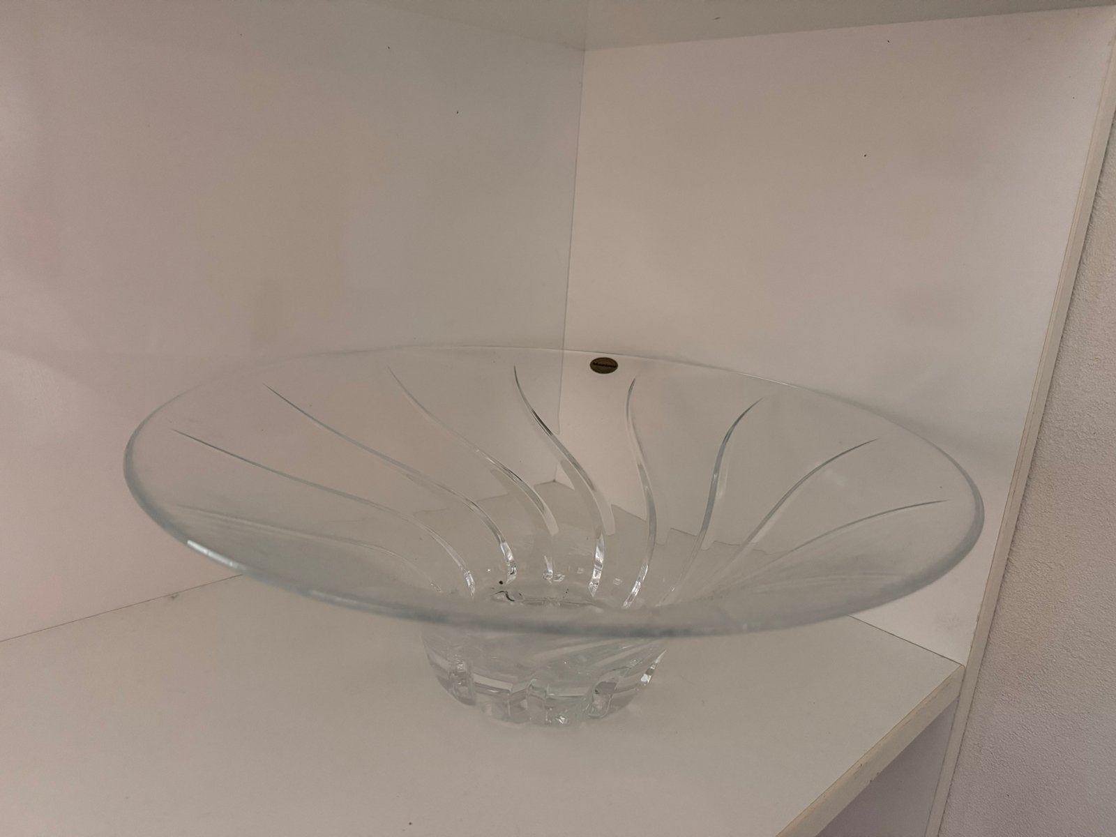 Glazen schaal op voet - Mantova - Made in Italy, Ophalen of Verzenden