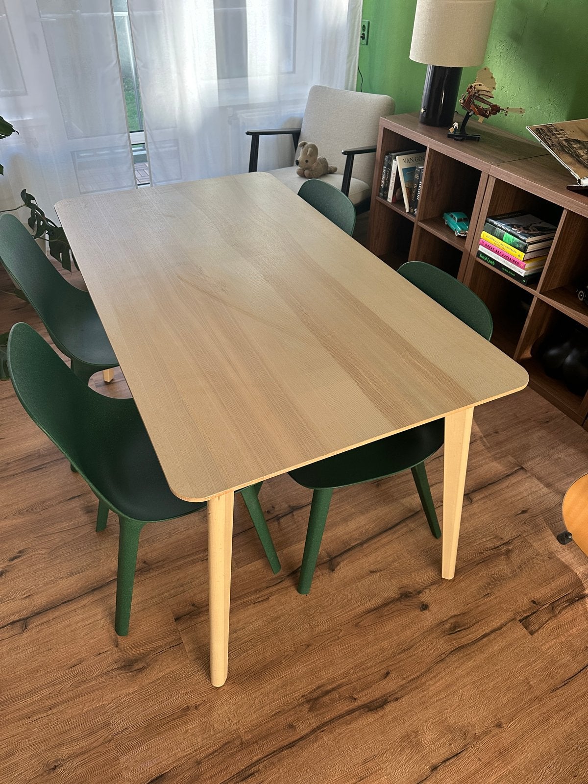 IKEA Lisabo eettafel - Scandinavisch design, Ophalen, 100 tot 150 cm, 50 tot 100 cm, Zo goed als nieuw