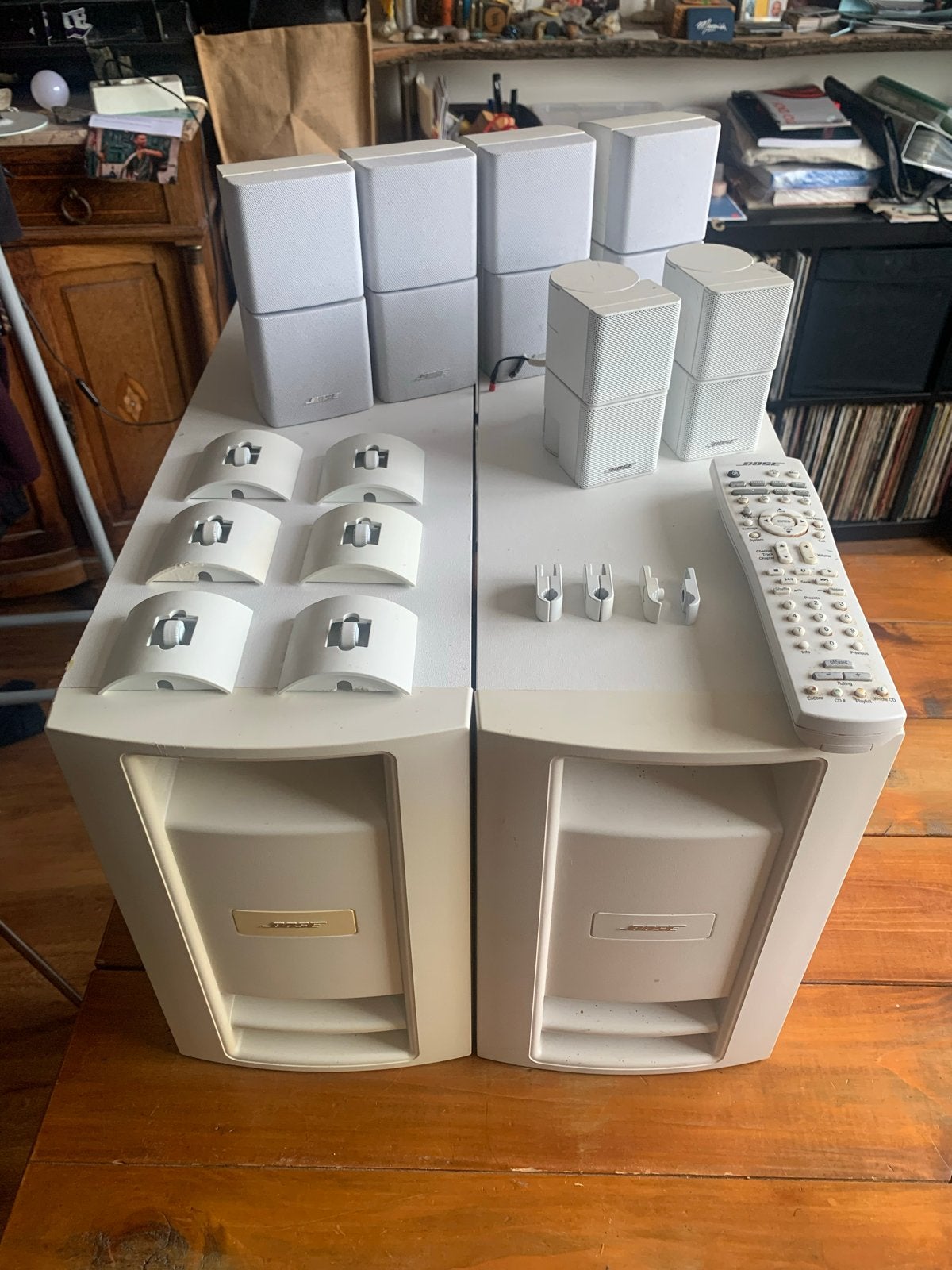 Speakers van Bose Lifestyle 48 home cinema systeem, Gebruikt, Losse componenten, Speakers, Ophalen