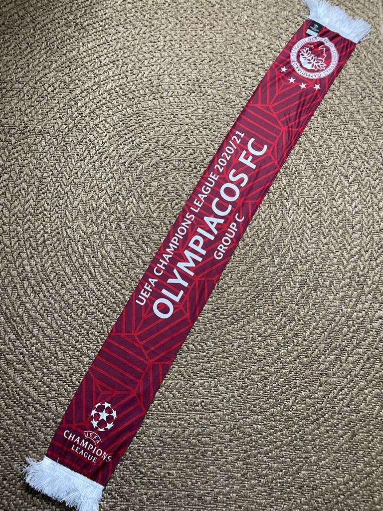 Olympiacos FC UEFA Champions League Sjaal 2020/21, Ophalen of Verzenden, Nieuw, Overige maten, Sjaal