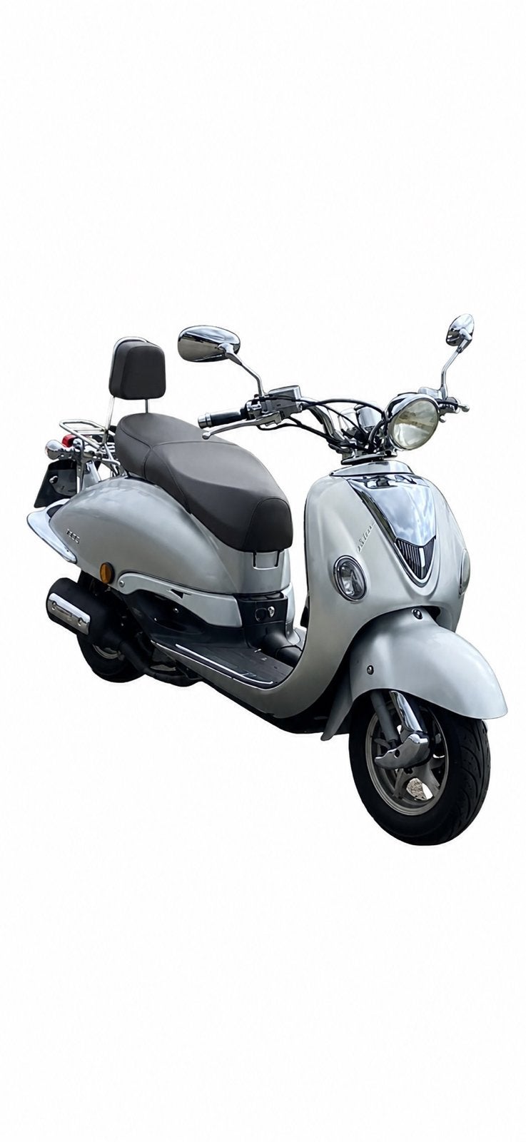 Nette goggia IICO Zip Scooter - Zilverkleurig, Gebruikt, Benzine, Ophalen, Overige merken