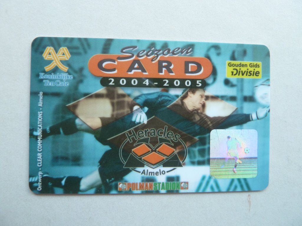 Seizoencard. Heracles 2004/2005  Blauwe achterkant, Ophalen of Verzenden, Zo goed als nieuw, Overige binnenlandse clubs, Overige typen