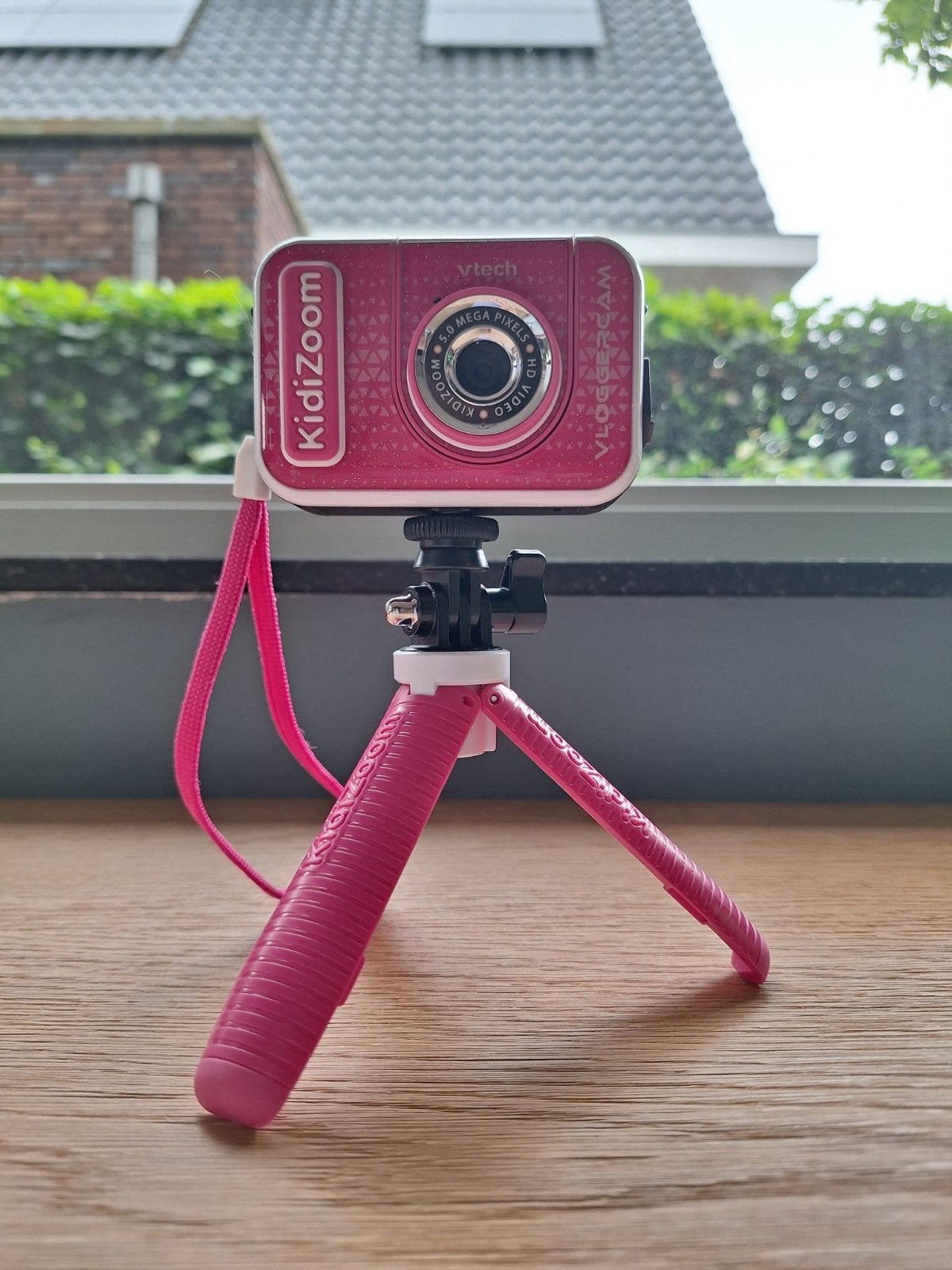 VTech Kidizoom camera op driepoot + greenscreen, Ophalen of Verzenden, Gebruikt, Overige merken