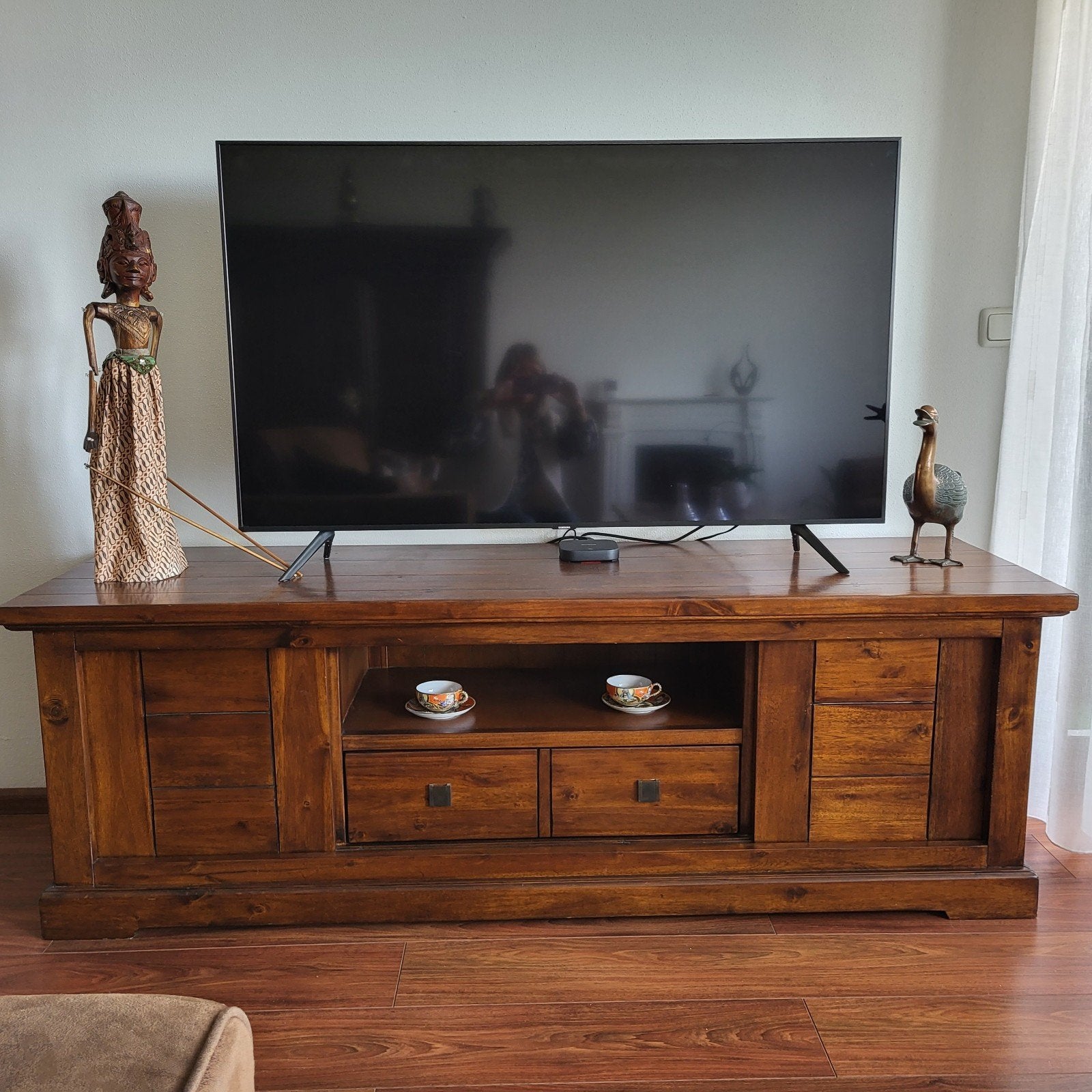 Mooie Tv kast Tv Meubel met laden en schuif deurtjes., Ophalen
