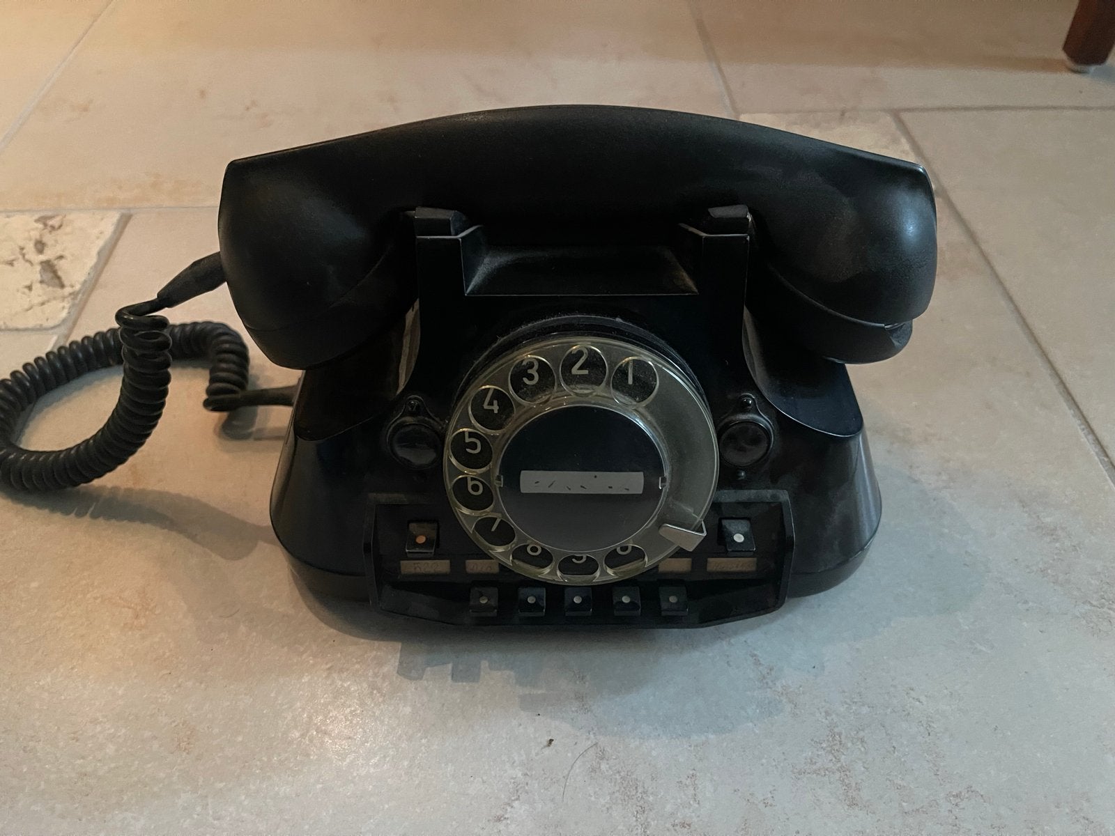 Vintage PTT Telefoon met Draaischijf - Jaren '50/'60, Ophalen of Verzenden, Gebruikt, Met draaischijf