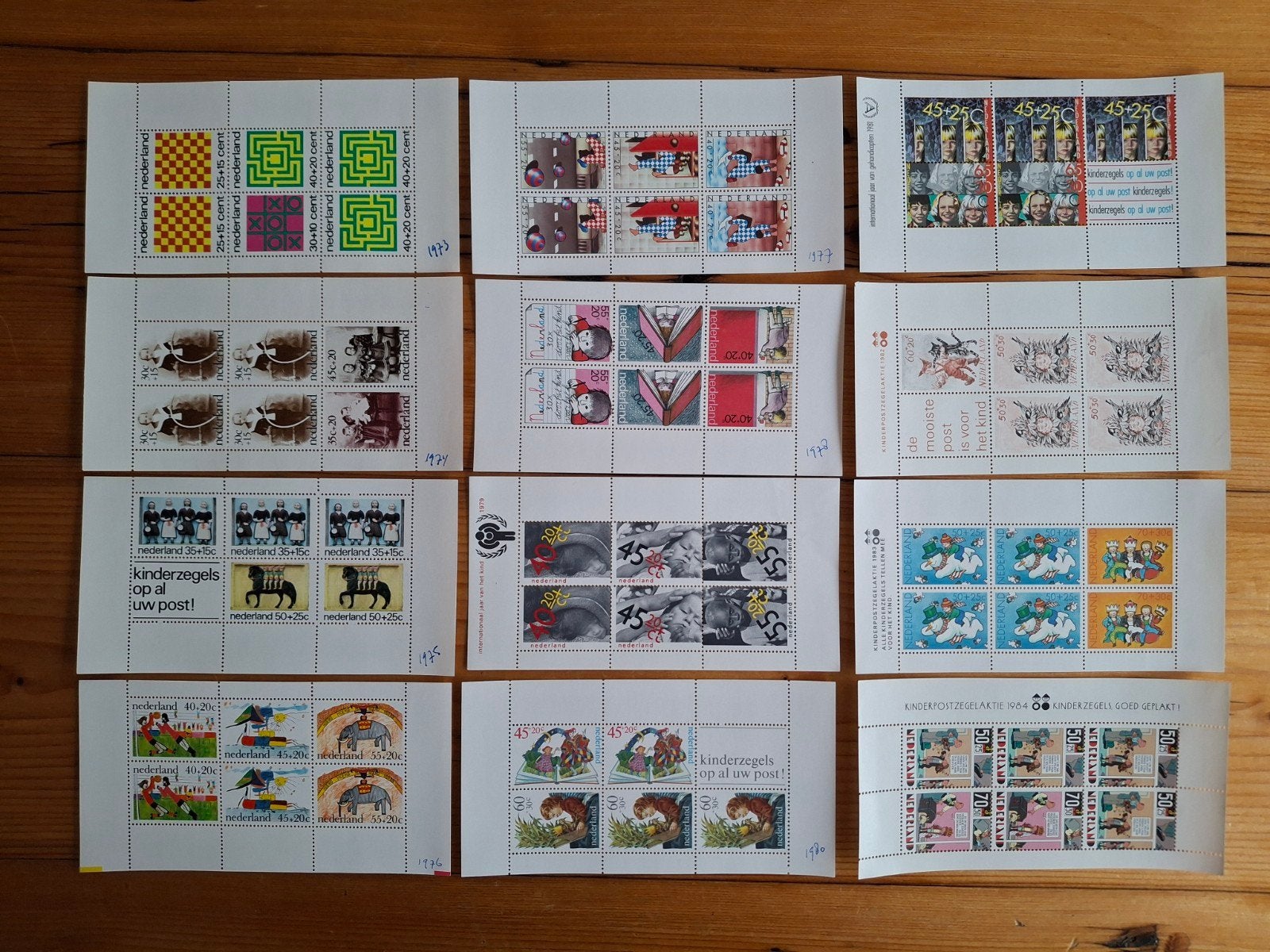 Kinderpostzegels 1973  t.e.m. 1984, Postzegels en Munten, Verzenden, Postfris