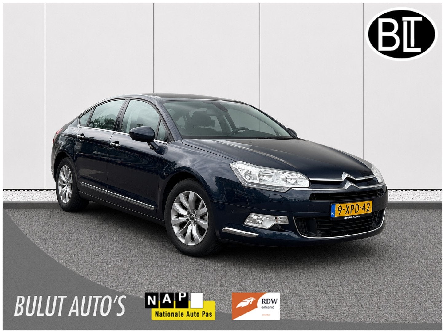 Citroen C5 1.6 THP Collection LEER* AUTOMAAT* NETTE AUTO !, Auto's, Citroën, Euro 5, 1490 kg, Gebruikt, Zwart