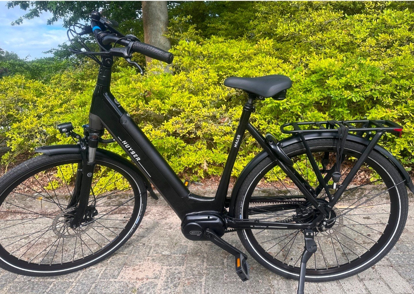 Huyser Maleo E-bike met Bafang M420 middenmotor, Zo goed als nieuw, 50 km per accu of meer, 55 tot 59 cm, Ophalen