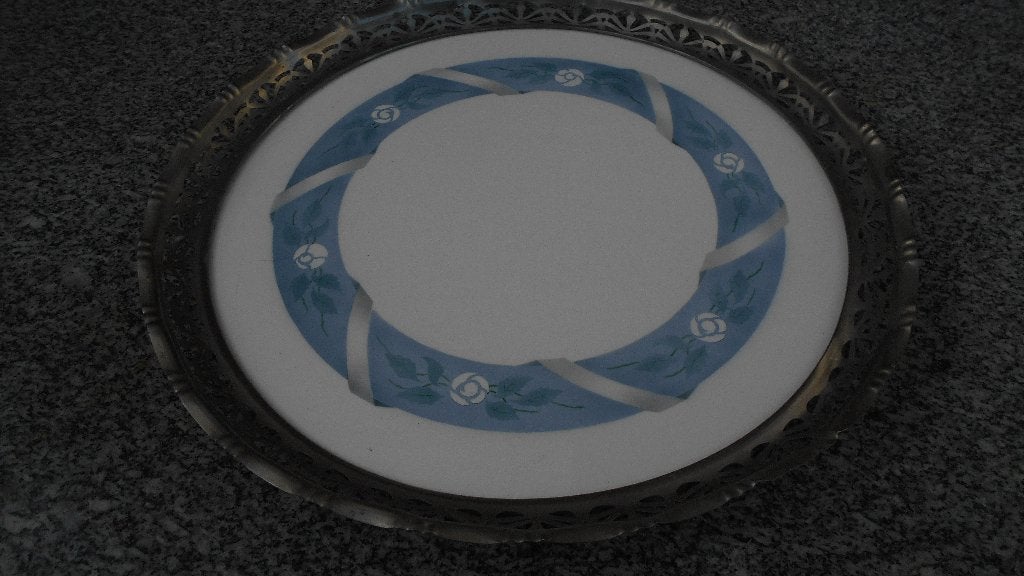 Art Nouveau Jugendstihl dienblad antiek PRACHTSTAAT rond, Antiek en Kunst, Ophalen of Verzenden
