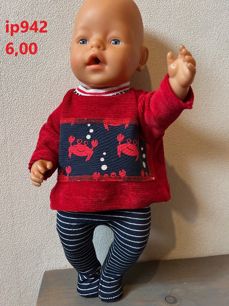 Poppenkleertjes baby born. Set krabben. Opbrengst KiKa., Ophalen of Verzenden, Barbie