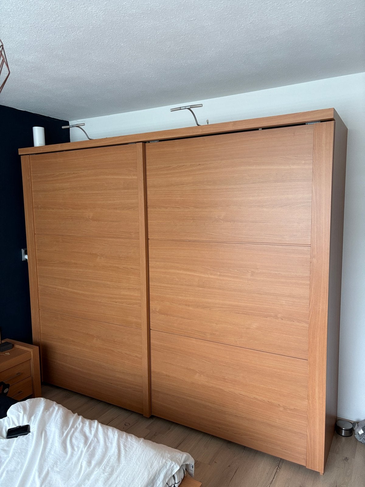 Ruime kledingkast met schuifdeuren, Huis en Inrichting, Kasten | Kledingkasten, Ophalen, Gebruikt, 200 cm of meer, 150 tot 200 cm