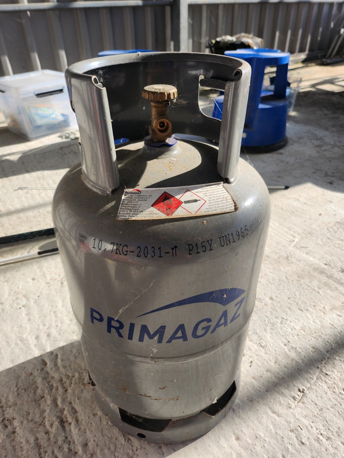 Primagaz gasfles 10.7KG - Ideaal voor BBQ of camping, Ophalen, Gebruikt, Primagaz