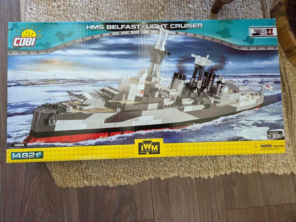 Cobi HMS Belfast (1:300) - Nieuw en Ongeopend, Ophalen of Verzenden, Nieuw, Overige merken