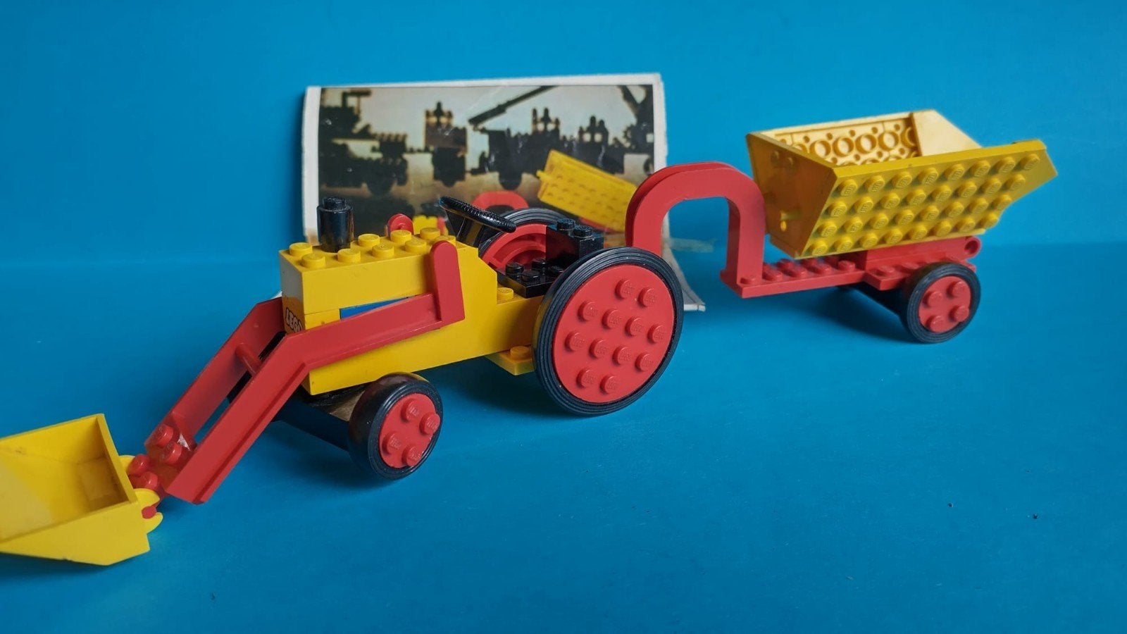 Lego 378 vintage tractor met aanhanger, Ophalen of Verzenden, Gebruikt