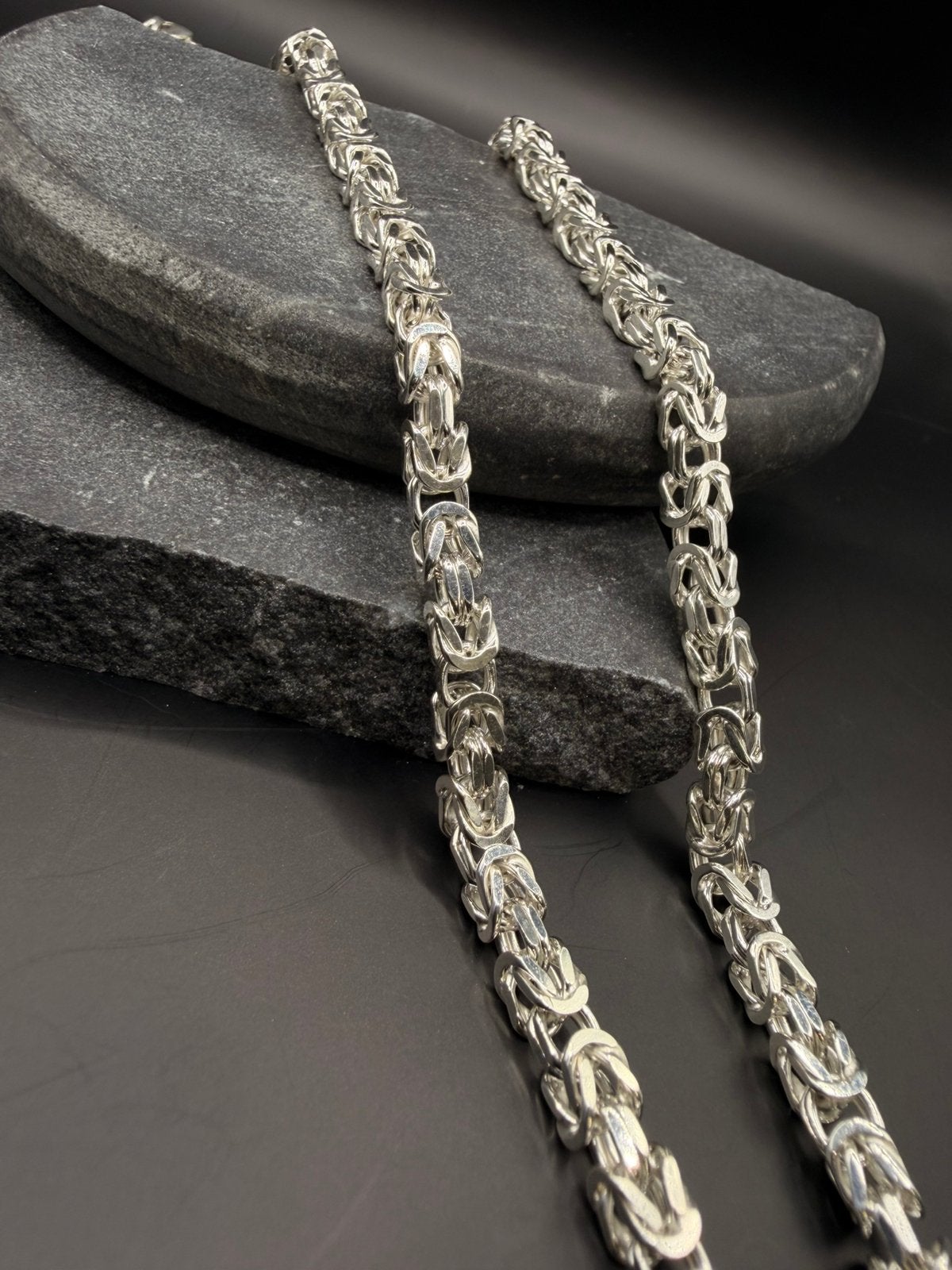 925 zilveren koningsketting, Sieraden, Tassen en Uiterlijk, Ophalen of Verzenden, Nieuw, Zilver