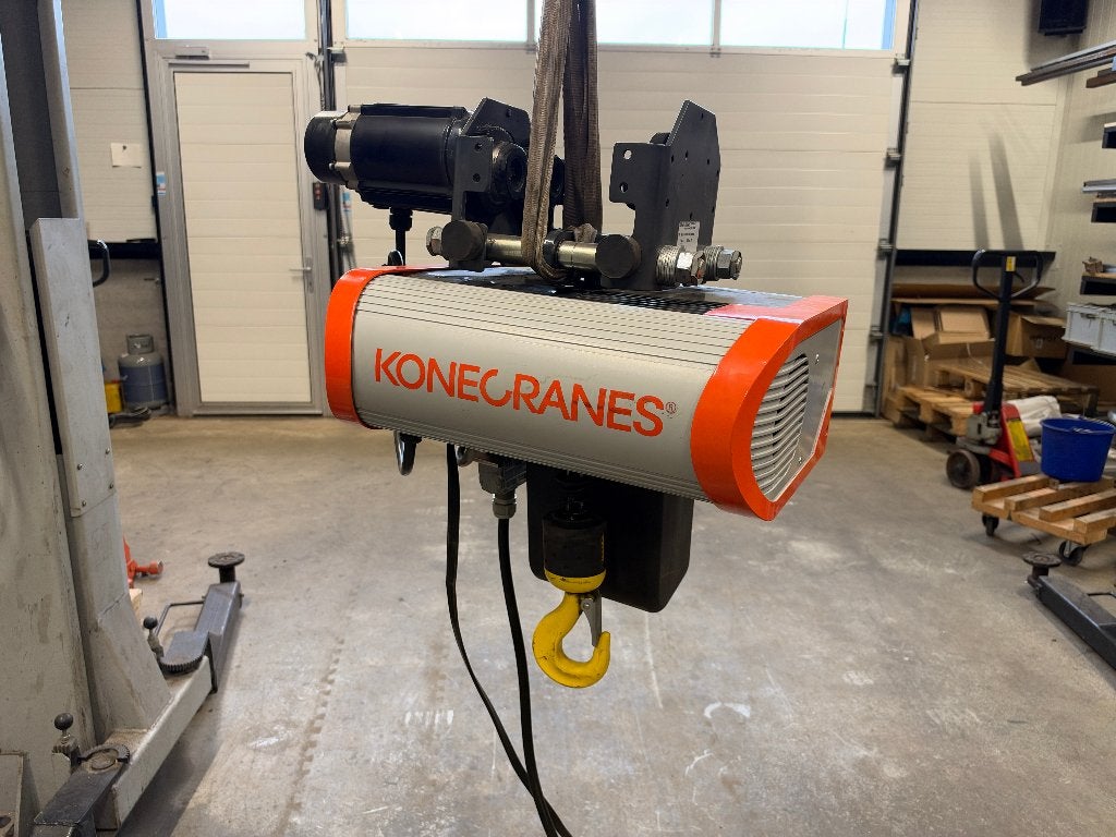 Konecranes elektrische kettingtakel 1000kg + elektr. loopkat, Ophalen, Gebruikt, Elektrisch