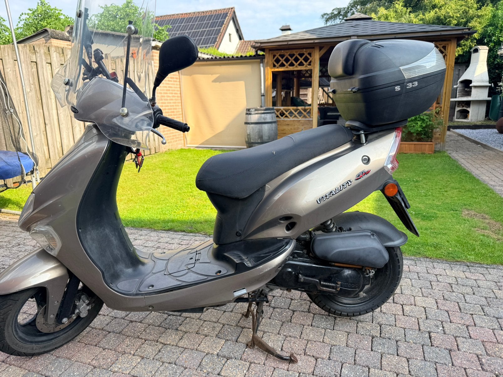 Kymco Vitality (Blauw Kenteken) – (ca. 50 km/h) + Topkoffer, Ophalen, Gebruikt, Overige modellen, Maximaal 45 km/u