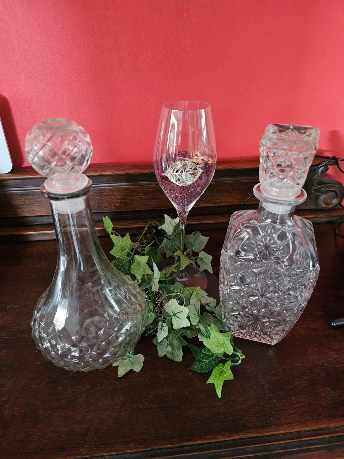Decoratieve glazen karaffen, Ophalen of Verzenden