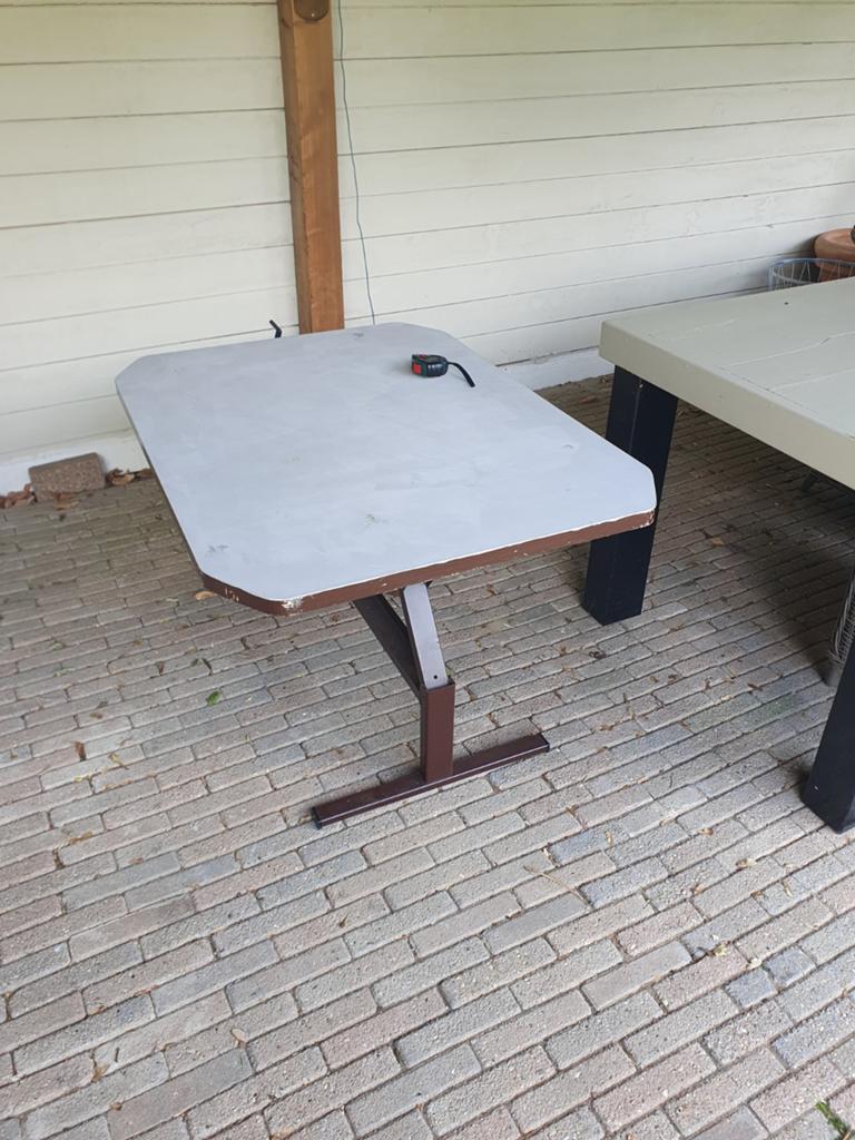 Verstelbare camper/caravan lift tafel 80 breed 110 lang, Ophalen, Rechthoekig, Hout