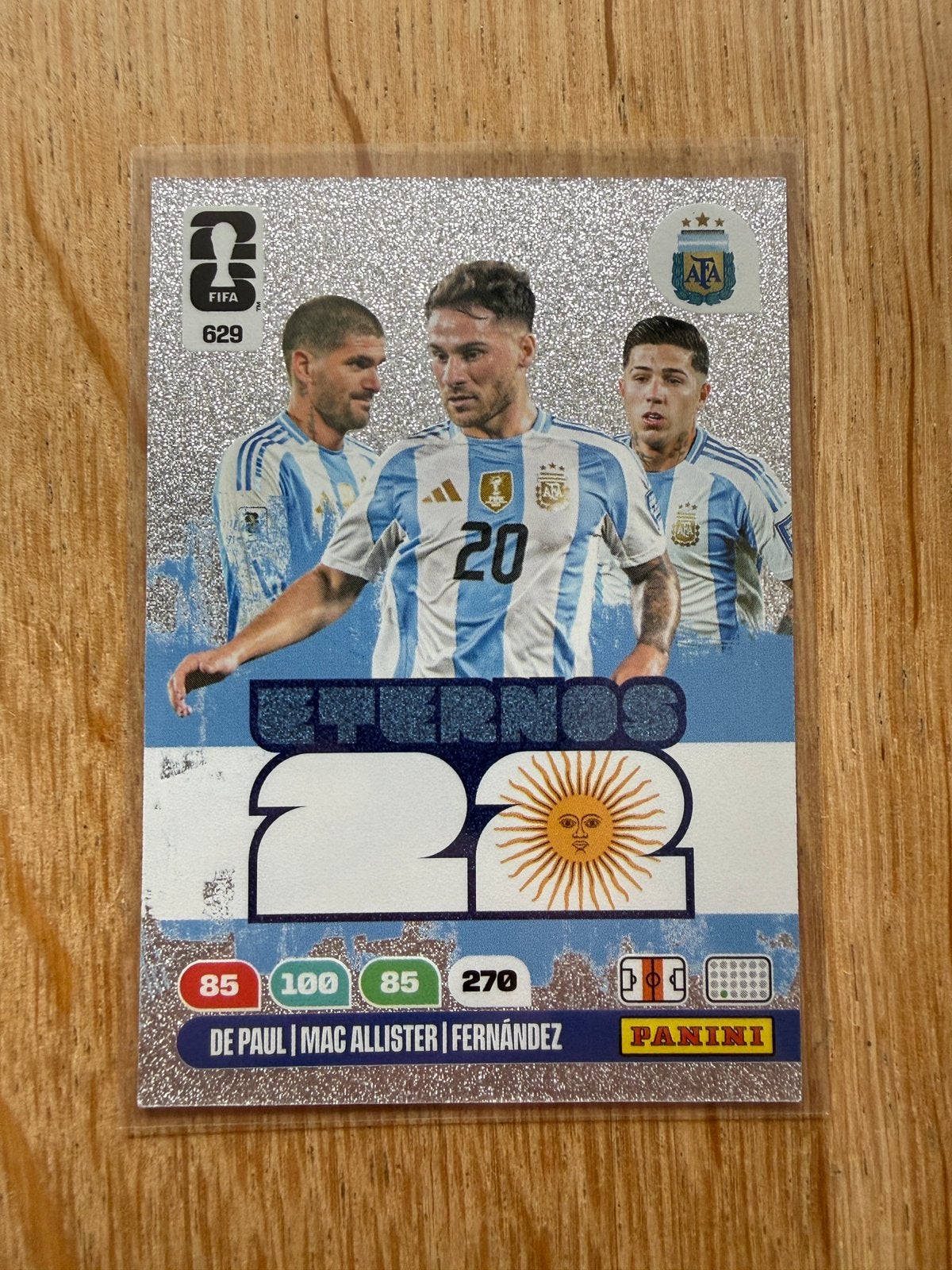 Panini WK 2026 Eternos (629) meteen na openen gesleaved., Hobby en Vrije tijd, Stickers en Plaatjes, Ophalen of Verzenden, Nieuw