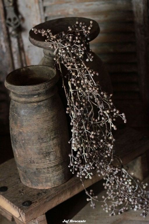 Decoratieve tak met bruine besjes, Huis en Inrichting, Woonaccessoires | Overige, Www.jufbrocante.nl, Www.jufbrocante.nl, Nieuw