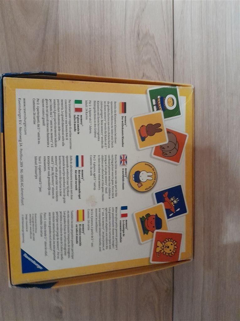 Nijntje memory - s3195, Hobby en Vrije tijd, Gezelschapsspellen | Bordspellen, Verzenden, Zo goed als nieuw