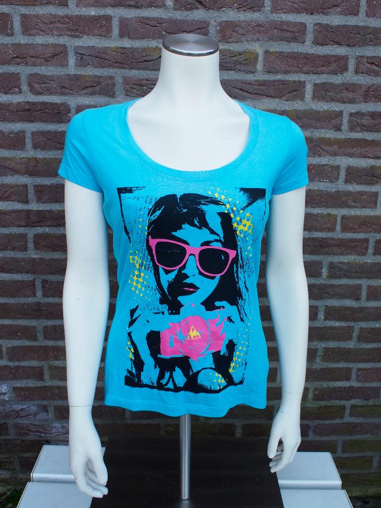 Le Coq Sportif T-Shirt Maat M, Maat 38/40 (M), Blauw, Ophalen of Verzenden, Zo goed als nieuw